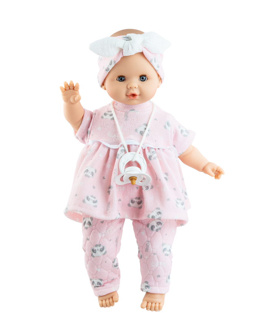 Alex & Sonia Doll - Sonia with Pink Panda Set - Paola Reina