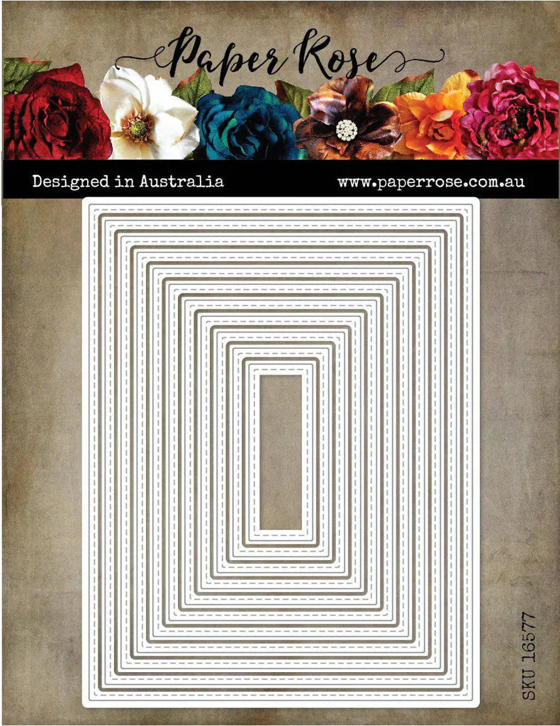 Stitched Rectangles 4.25 x 5.5