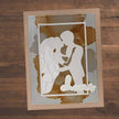 Wedding Kiss Frame Metal Cutting Die 21237