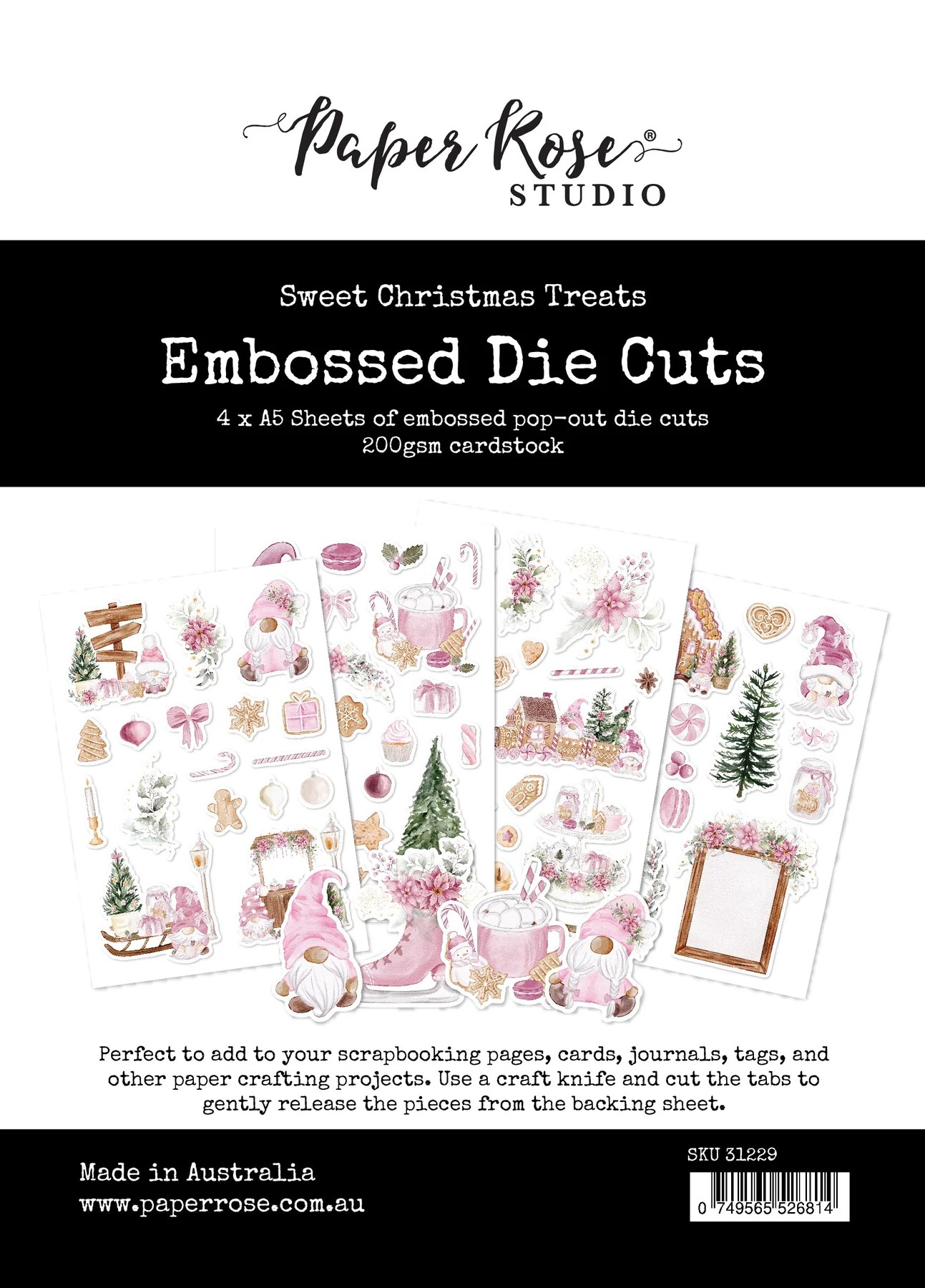 Sweet Christmas Treats Embossed Die Cuts 31229