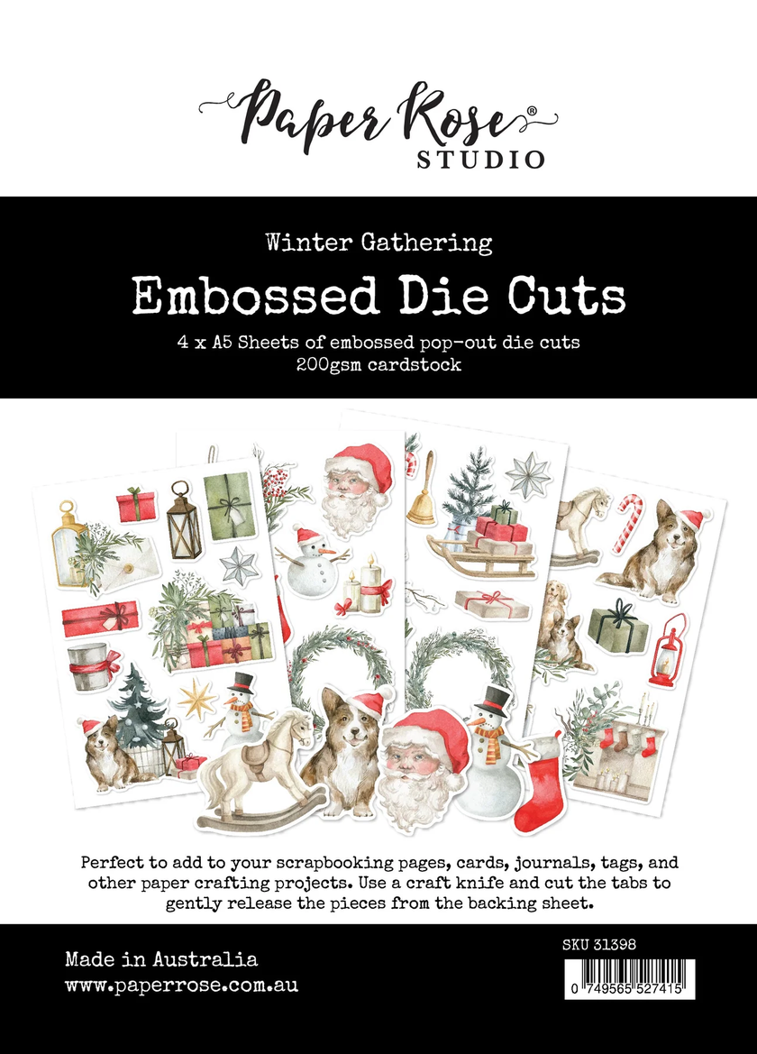 Winter Gathering Embossed Die Cuts 31398
