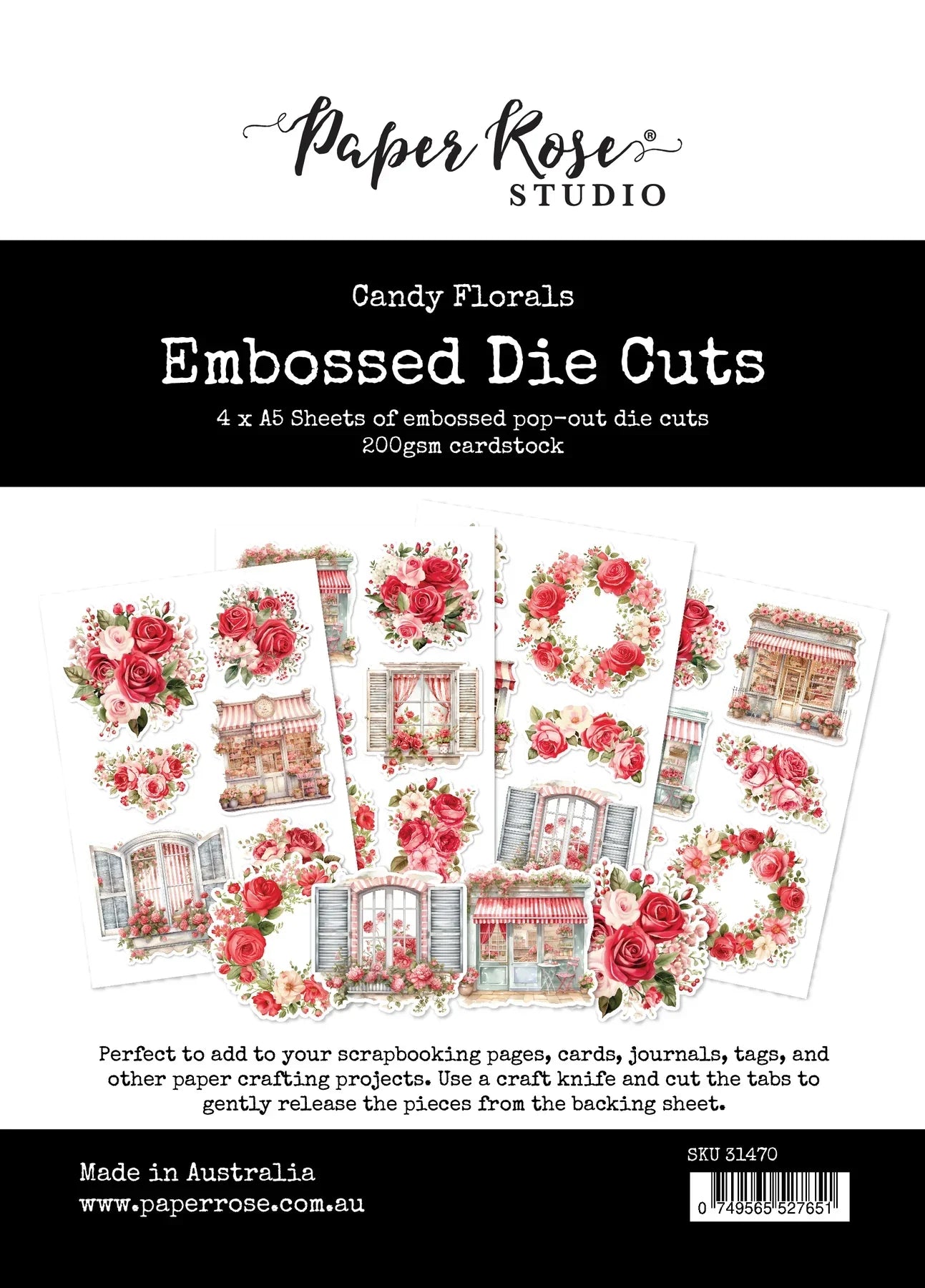 Candy Florals Embossed Die Cuts 31470