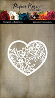 Wedding Blooms Heart Metal Die