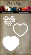 Juliet Scalloped Heart Frame Metal Cutting Die 31611