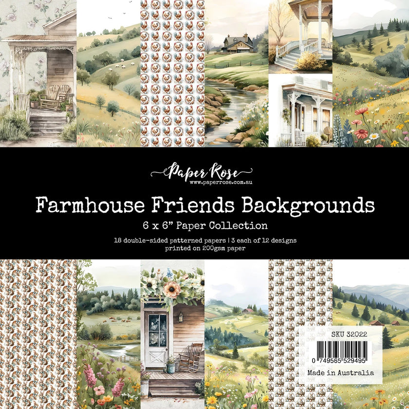 Farmhouse Friends Backgrounds 6x6 Paper Collection 32022