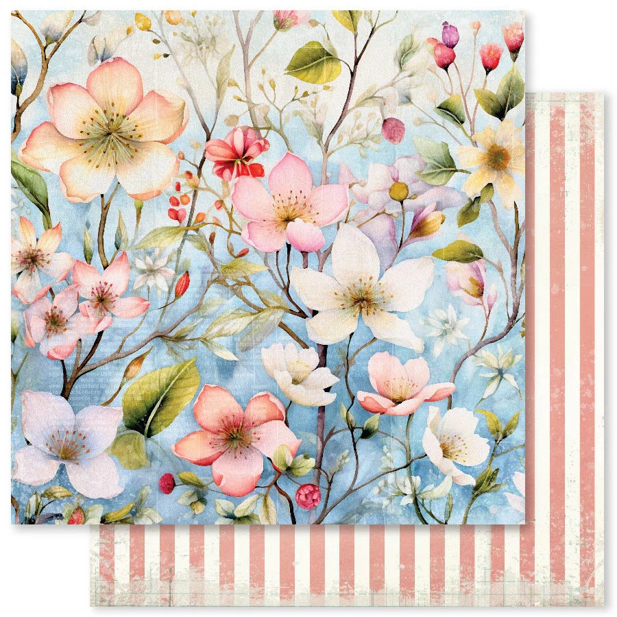 Botanical Blooms  E 12x12 Paper (12pc Bulk Pack) 32046
