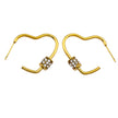 PRECIOUS Zirconia Heart Hoop Earrings
