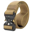 Men's Tactical Nylon Belt with Quick-Release Metal Buckle