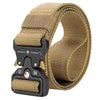 Men's Tactical Nylon Belt with Quick-Release Metal Buckle