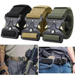 Men's Tactical Nylon Belt with Quick-Release Metal Buckle