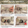 Men's Tactical Nylon Belt with Quick-Release Metal Buckle