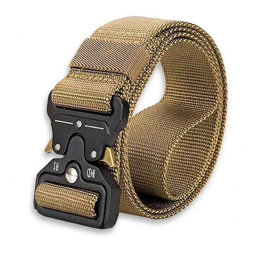 Men's Tactical Nylon Belt with Quick-Release Metal Buckle