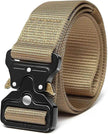 Men's Tactical Nylon Belt with Quick-Release Metal Buckle