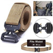 Men's Tactical Nylon Belt with Quick-Release Metal Buckle