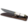 Couteau Haruto Bowie - Manche en os de chameau, lame de 7,5 pouces avec étui en cuir original.