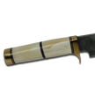 Couteau Haruto Bowie - Manche en os de chameau, lame de 7,5 pouces avec étui en cuir original.