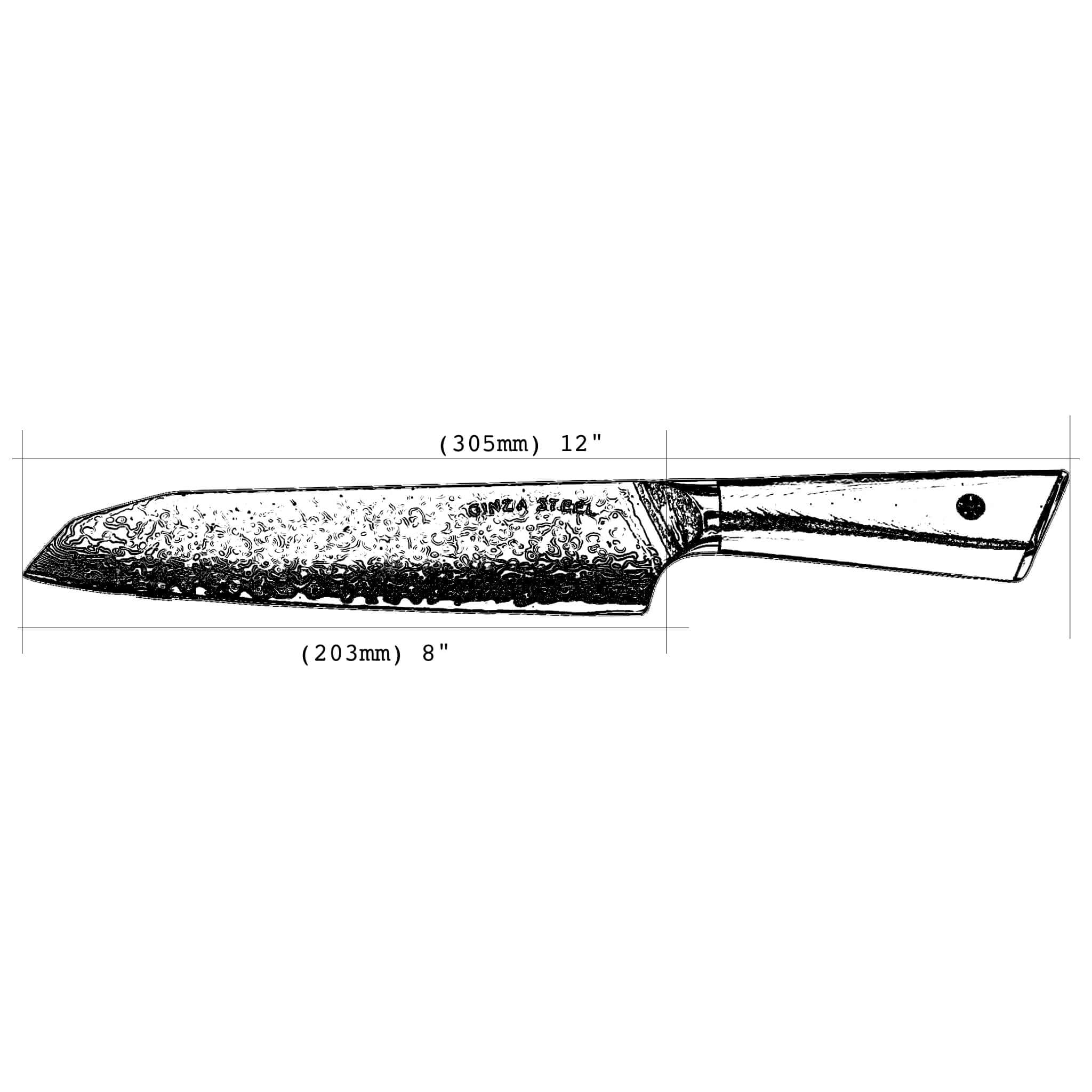 HAGAKURE 20 | Japanese Santoku Knife 8