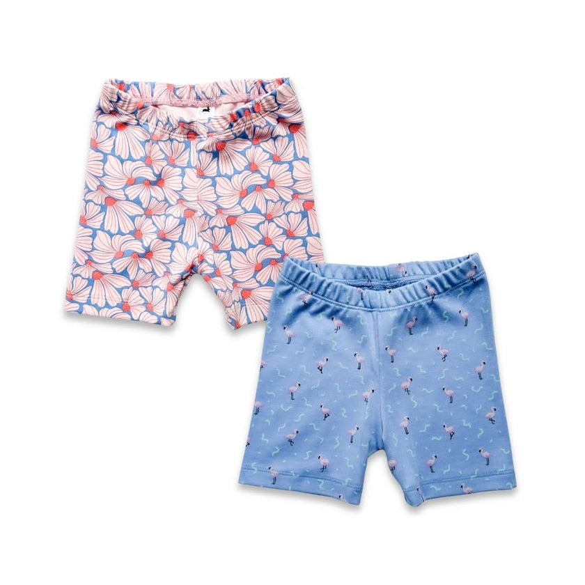 Kids' Bamboo Bike Shorts | Saltwater Floral
