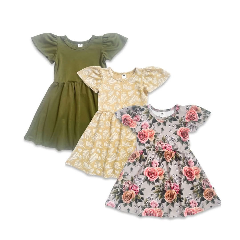 Kids’ Bamboo Kaia Dress | Antique Floral
