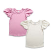 Kids Bamboo Puffed Sleeve T-Shirt | Taffy Pink