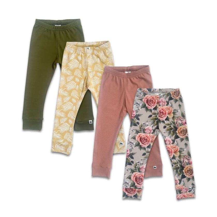 Kids’ Bamboo Leggings | Terracotta Rib