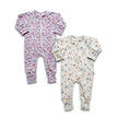 Bamboo Baby Zipper Footed Onesie | Saltwater Floral