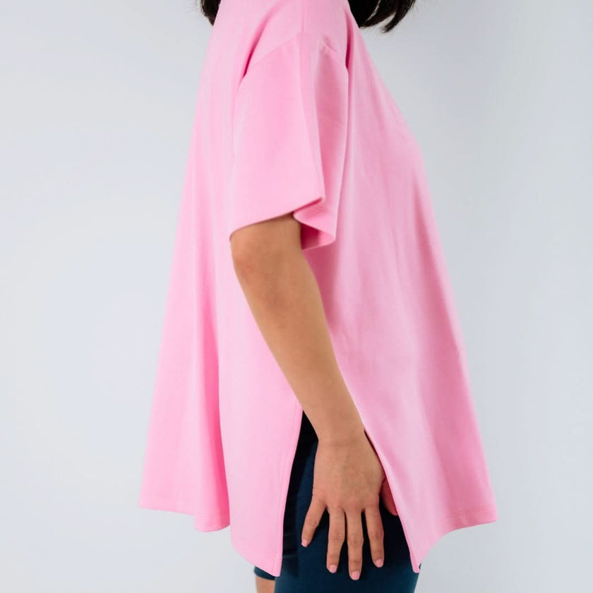 Ladies Bamboo Oversized T-Shirt | Tidal Blue