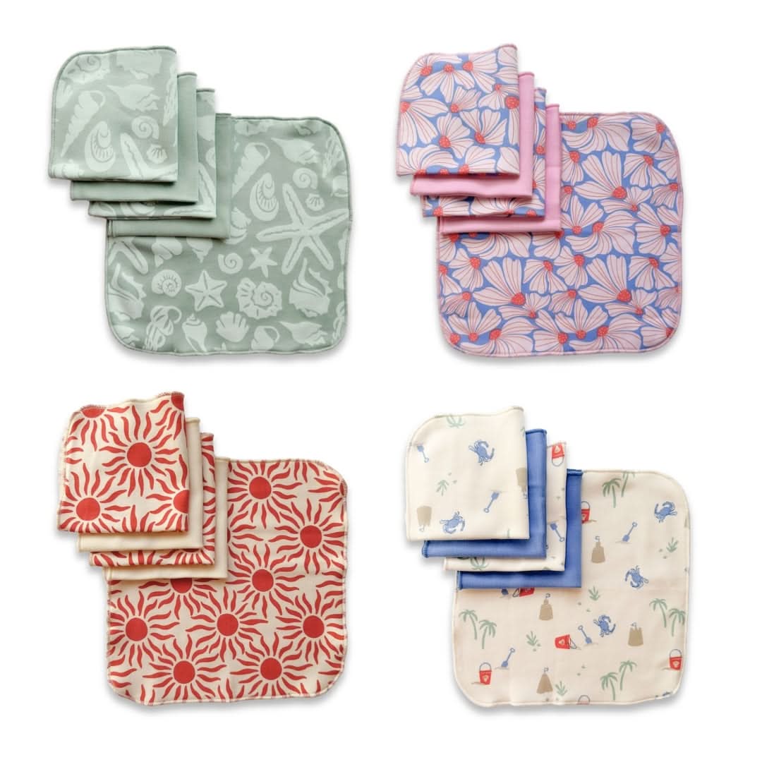 Bamboo Baby Washcloths (Pack Of 5) | Coastal Keepsakes