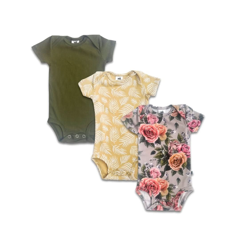 Baby Bamboo Onesie | Palm Fronds