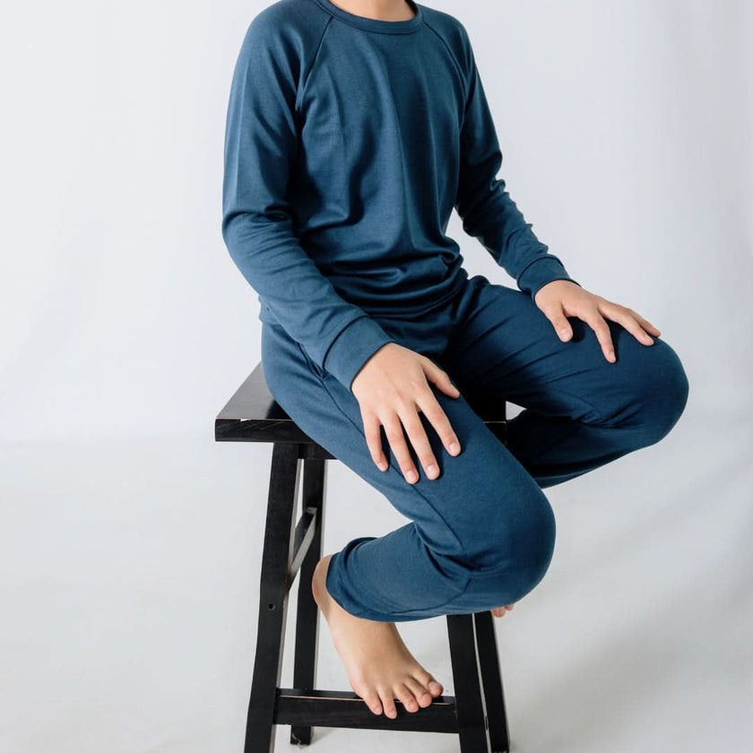 Youth Lightweight Bamboo Joggers | Tangerine Crush