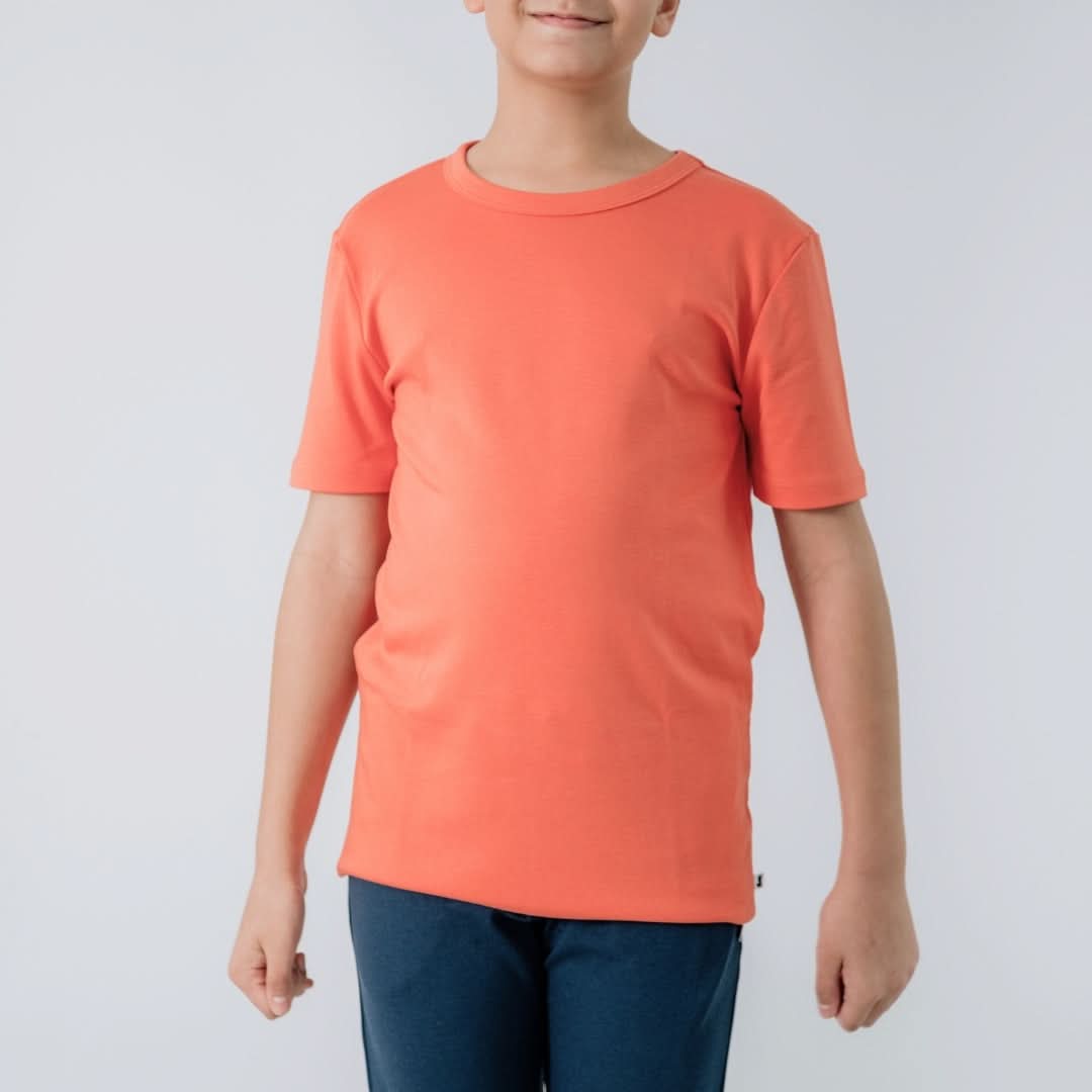 Youth Bamboo T-Shirt | Tangerine Crush