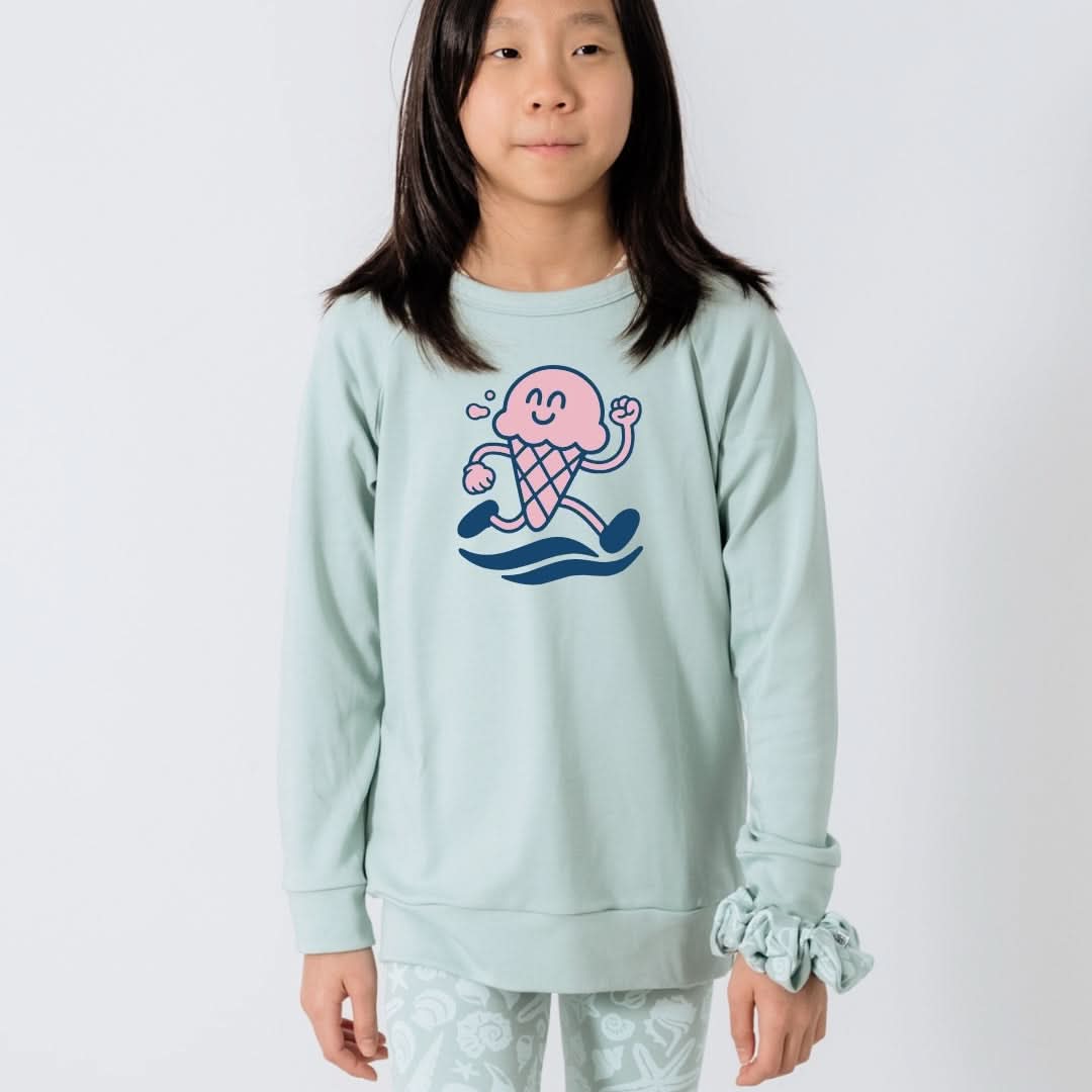 Youth Bamboo Graphic Raglan Pullover | 