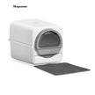 Semi-automatic Cat Litter Box  Pull and Slide rake for Waste Cleaning best design