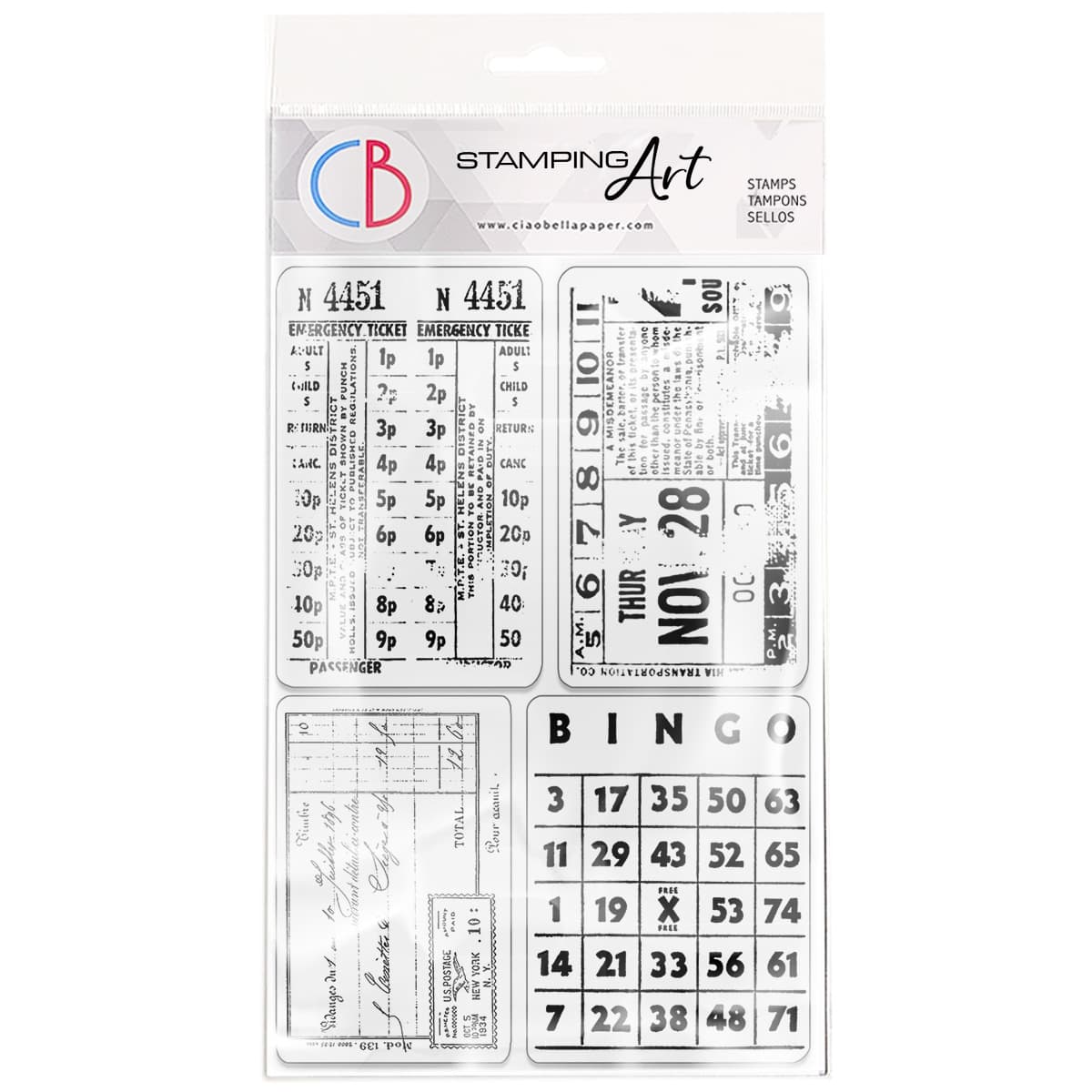 Ciao Bella Clear Stamp Set 4