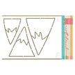 Marianne Design Craft Stencil Mountains By Marleen