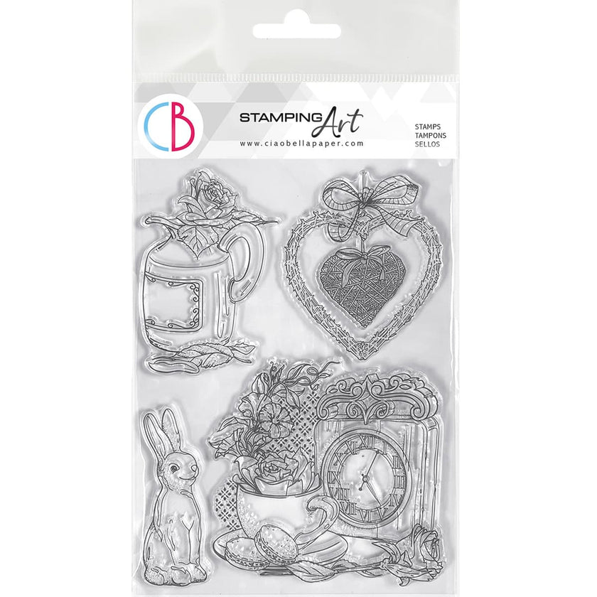 Ciao Bella Clear Stamp Set 6x8 Spring Time