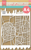 Marianne Design Mask Stencil - A4 - Slimline City