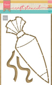 Marianne Design Craft Stencil - Candy Bag By Marleen