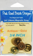 Pink Sands Beach -Magnetic Purse Snap - 3/4in (18MM)