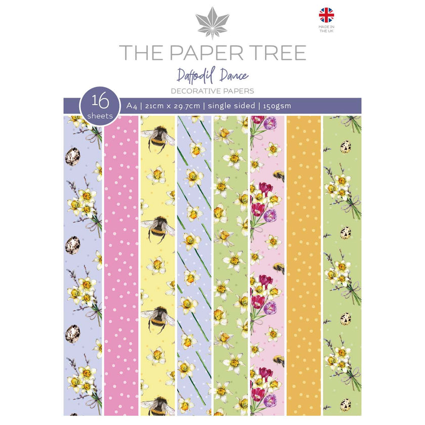 The Paper Tree Daffodil Dance A4 Backing Papers