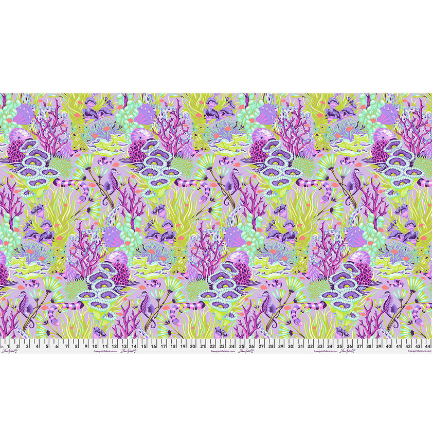 Tula Pink - Floral Reef - Reef What You Sew - Ultraviolet - PWTP264.ULTRAVIOLET
