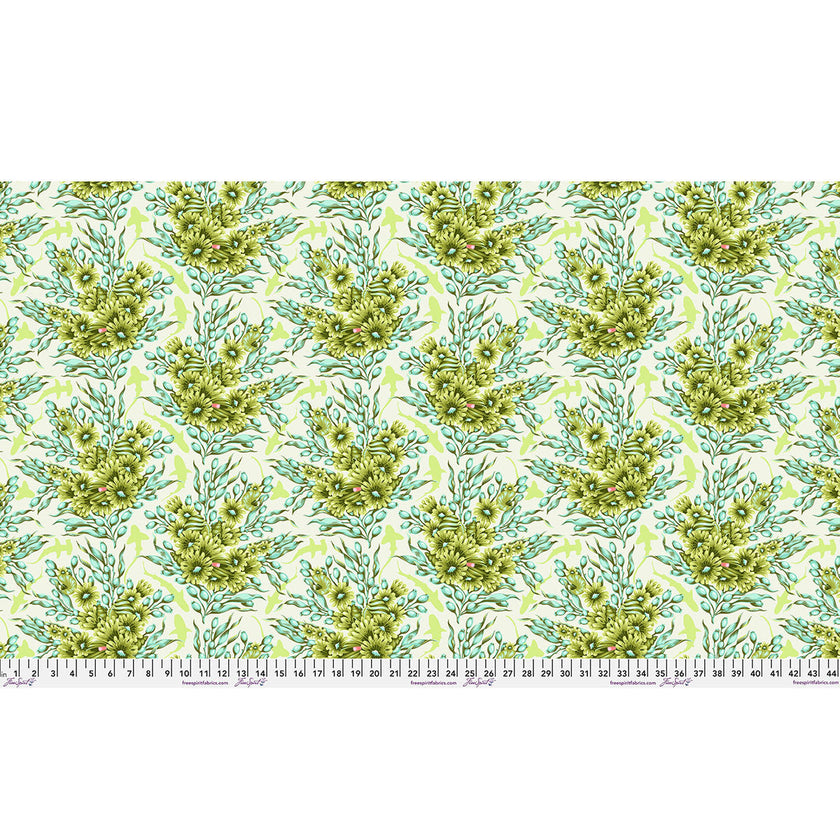 Tula Pink - Floral Reef - Shadow Sharks - Seagrass - PWTP267.SEAGRASS