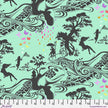 Tula Pink - Prince Charming Déjà Vu  -  Turtle Bay - Sweet Mint - PWTP276.SWEETMINT