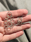Handmade Sterling Silver Circles Pendant – One of a Kind, Organic Design