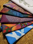 Zippered Cotton Canvas Pencil Case | Blue Bricks