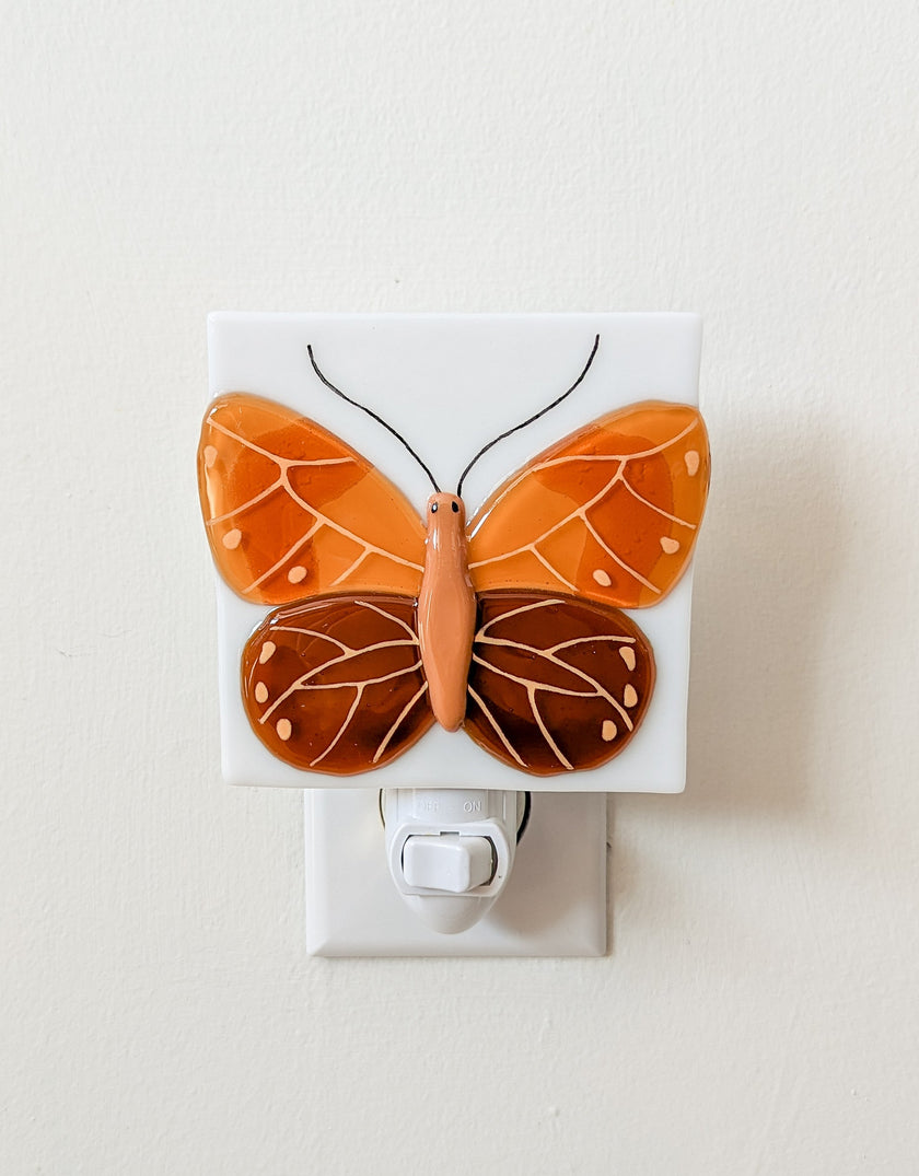 Night Light - The flock of butterflies - Orange - Veille sur toi