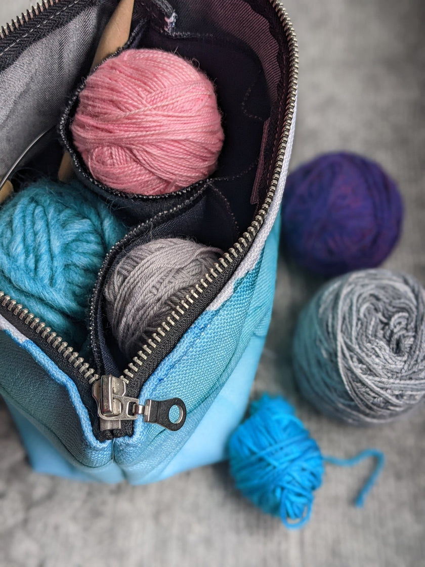 Zippered Project Bag | Floral Moss
