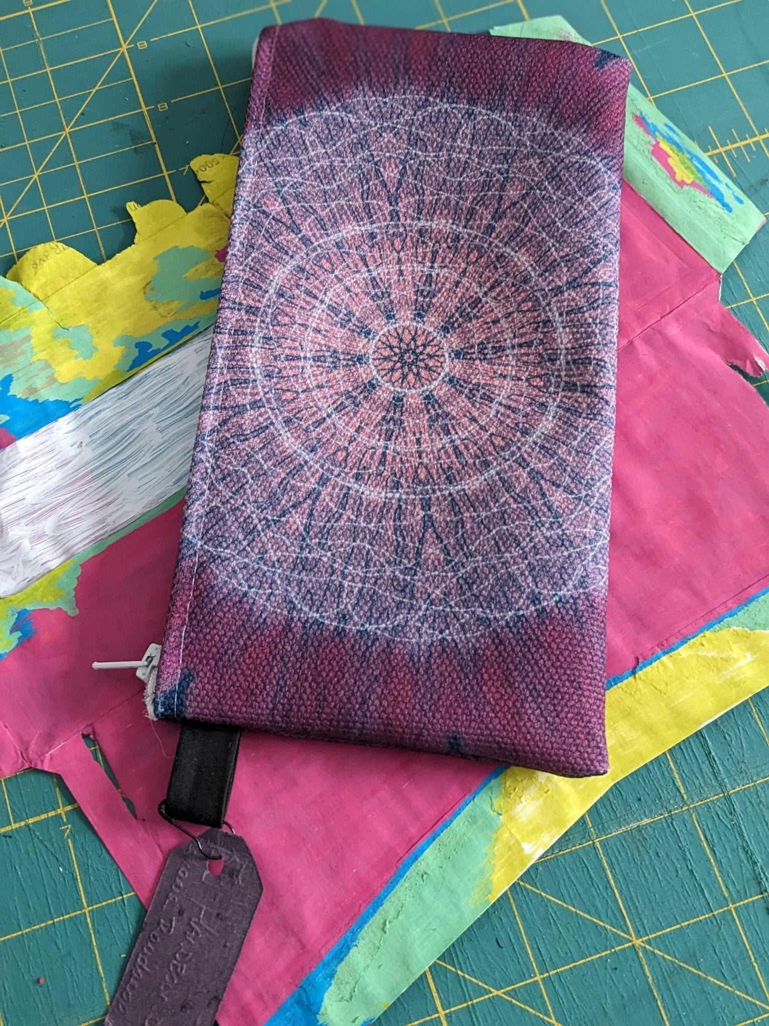 Zippered Cotton Canvas Pencil Case | Meditative Mandala