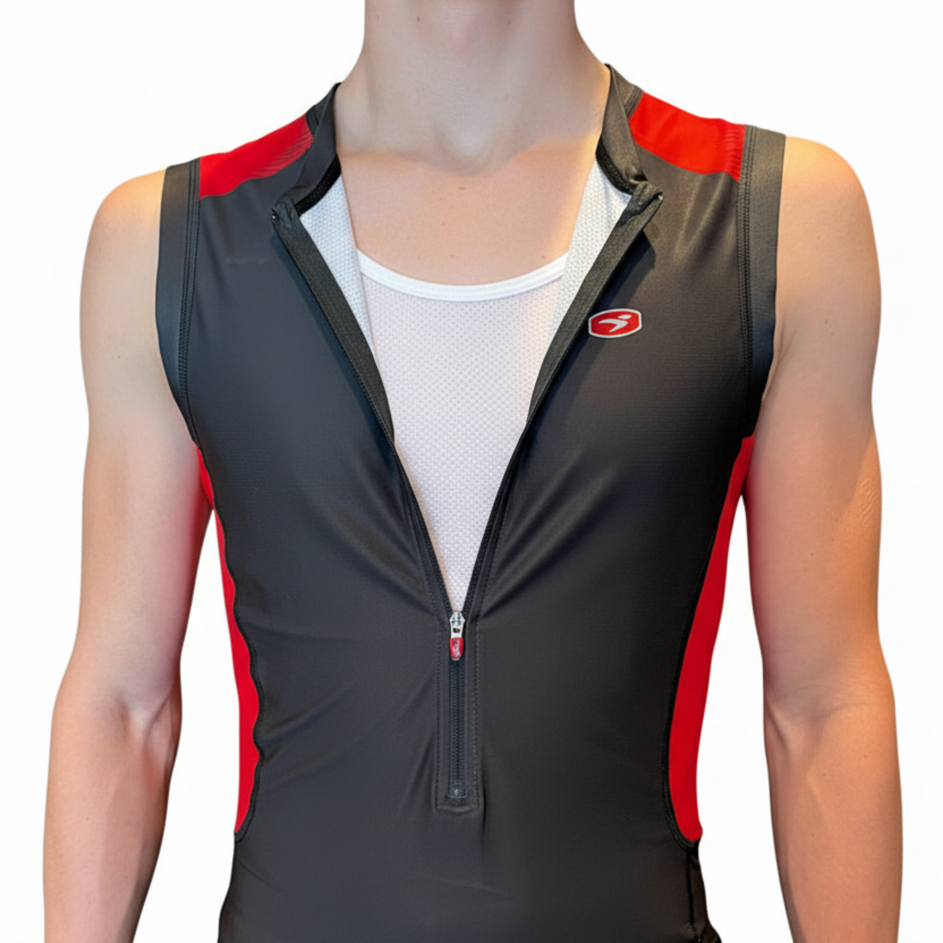 Sugoi Men's RS Tri Tank Tops with 13 inch Front Zip