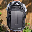 Europe Bound Exec-Tek Black & Grey Heavily Cushioned Laptop Backpack 25L